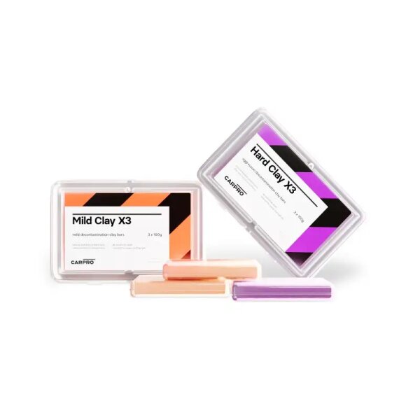 CARPRO Clay Reinigungskente hart / mild 3 x100 g